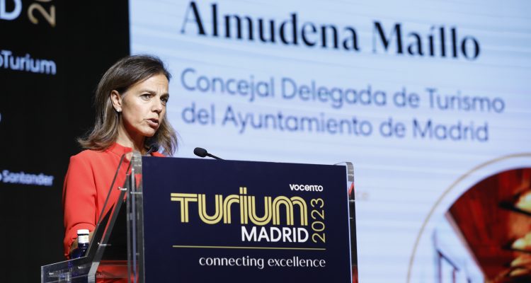 Almudena Maíllo durante su intervención en la apertura de la III edición de Turium Madrid