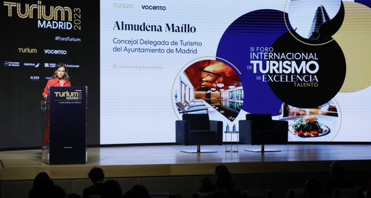 Almudena Maíllo durante su intervención en la apertura de la III edición de Turium Madrid