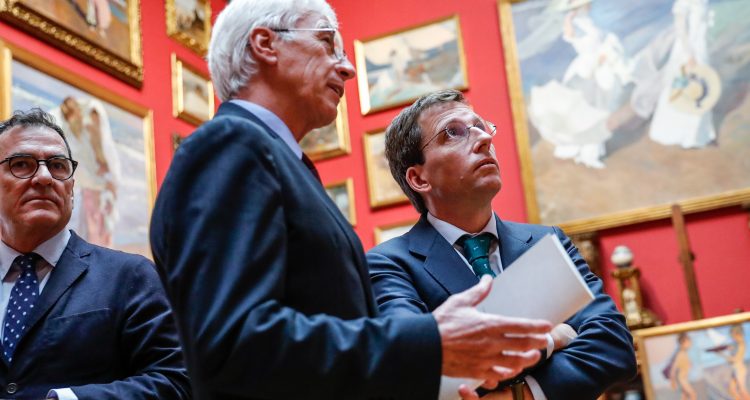 El alcalde durante el homenaje en el Museo Sorolla