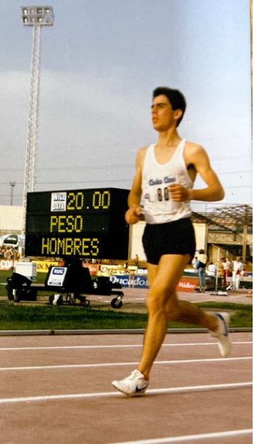 El atleta Óscar Díaz