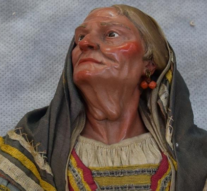 Detalle de una de las piezas articulables del belén