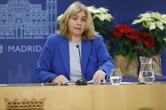 Sanz, este jueves, durante la rueda de prensa posterior a la Junta de Gobierno