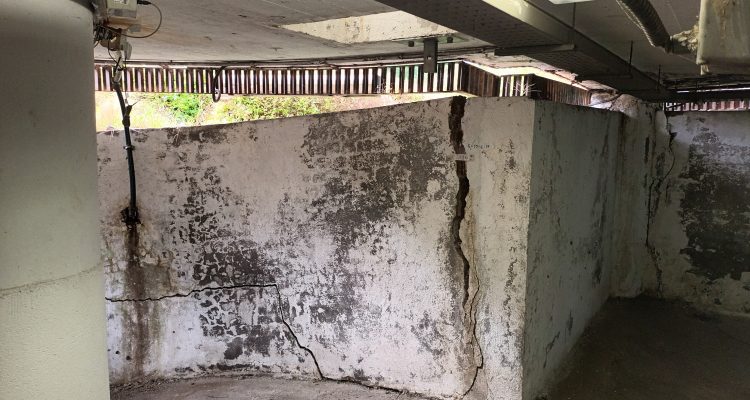 Estado actual de la sala de máquinas de la Fuente Juan de Villanueva