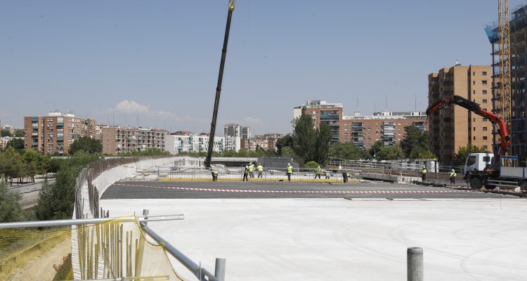 Obras de cubrición M-30 en el ámbito del Mahou-Calderón