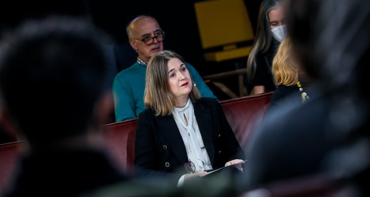 La delegada de Cultura durante la presentación de Madrid Fusión