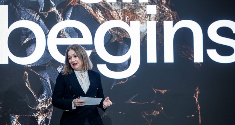 La delegada de Cultura durante la presentación de Madrid Fusión