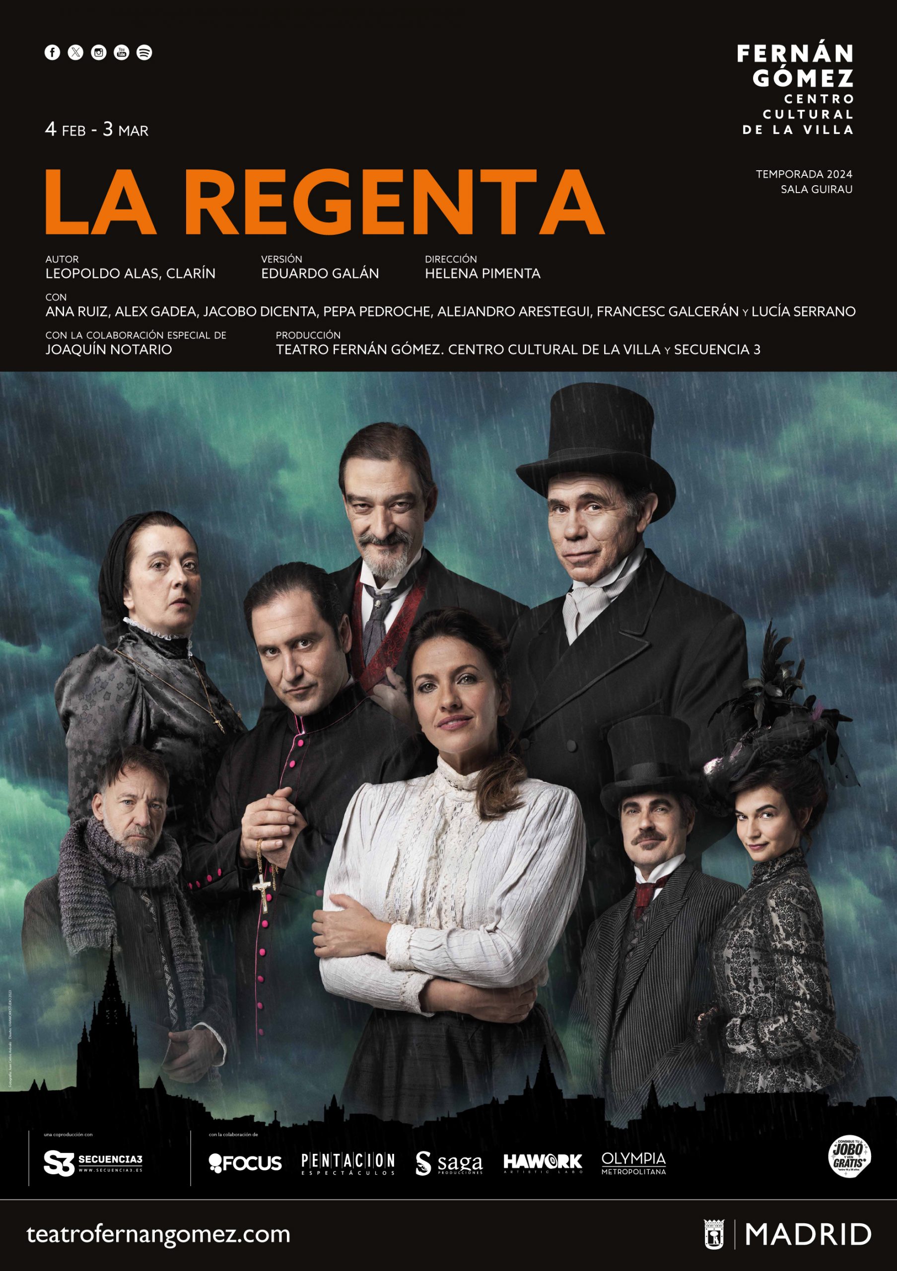La Regenta' en el Teatro Fernán Gómez, Experiencias EL PAÍS + para  suscriptores