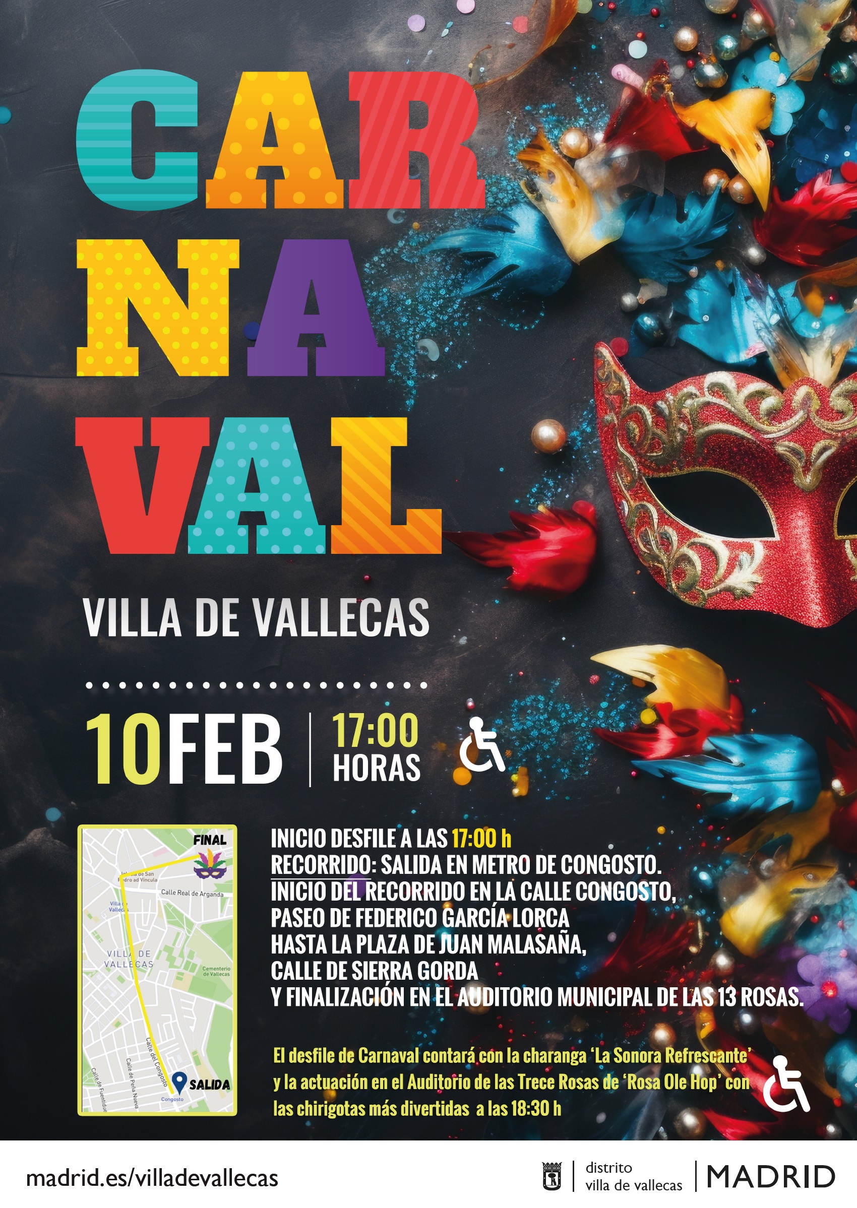 Villa de Vallecas celebra su desfile de carnaval Diario del