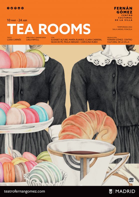 Cartel de 'Tea Rooms'