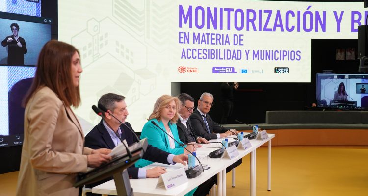 La vicealcaldesa y portavoz municipal, Inma Sanz, durante la jornada ‘AccesibleEU-España: Monitorización y buenas prácticas en materia de accesibilidad en municipios’