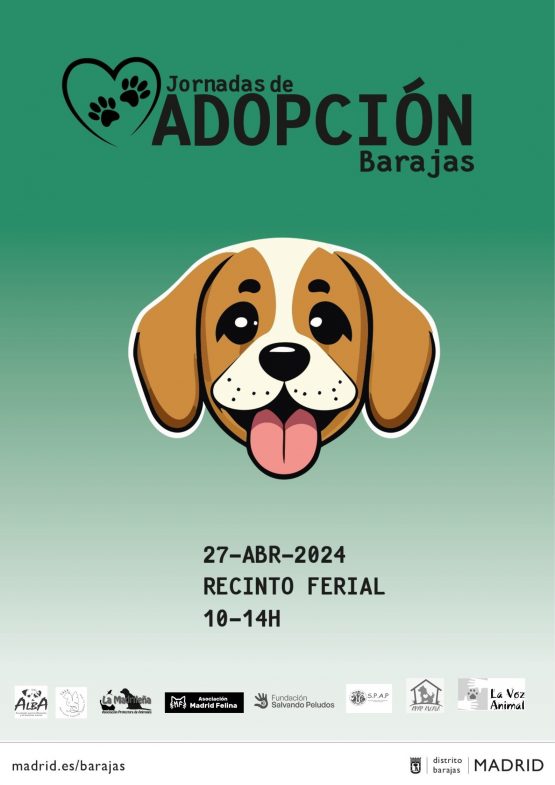 Cartel Jornada de Adopción Animal de Barajas