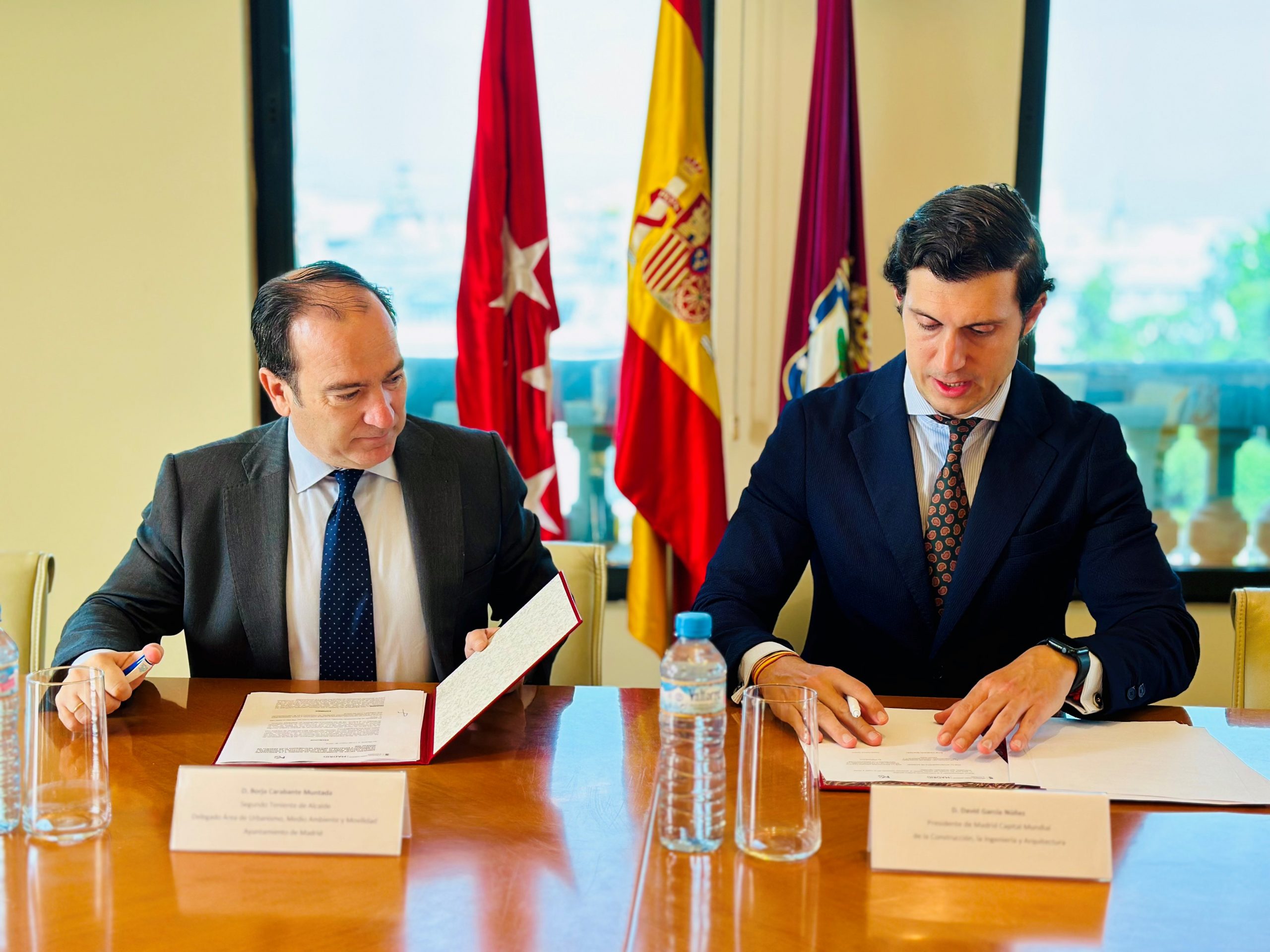 Carabante firma el convenio con el consorcio Madrid Capital para colaborar en el diseño del nuevo Plan General de Ordenación Urbana