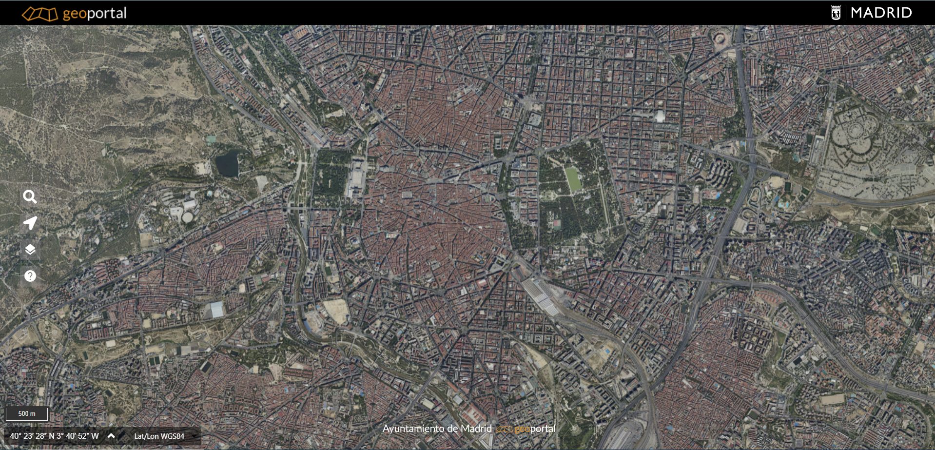 Imagen Geoportal Ayuntamiento de Madrid