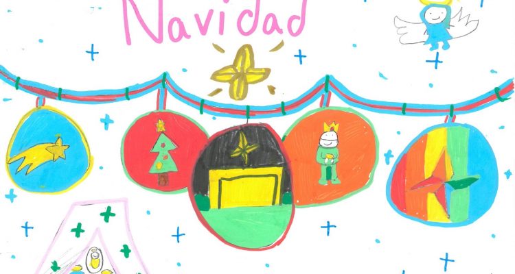 Concurso Infantil Luces Navidad. Dibujo de Miki Zhu