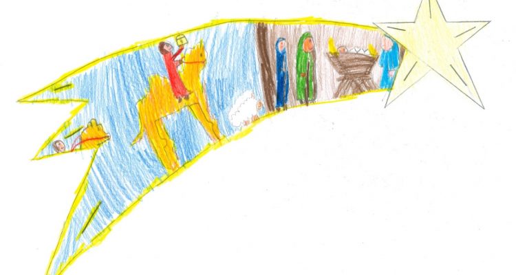 Concurso Infantil Luces Navidad. Dibujo de Tomás Sarricolea