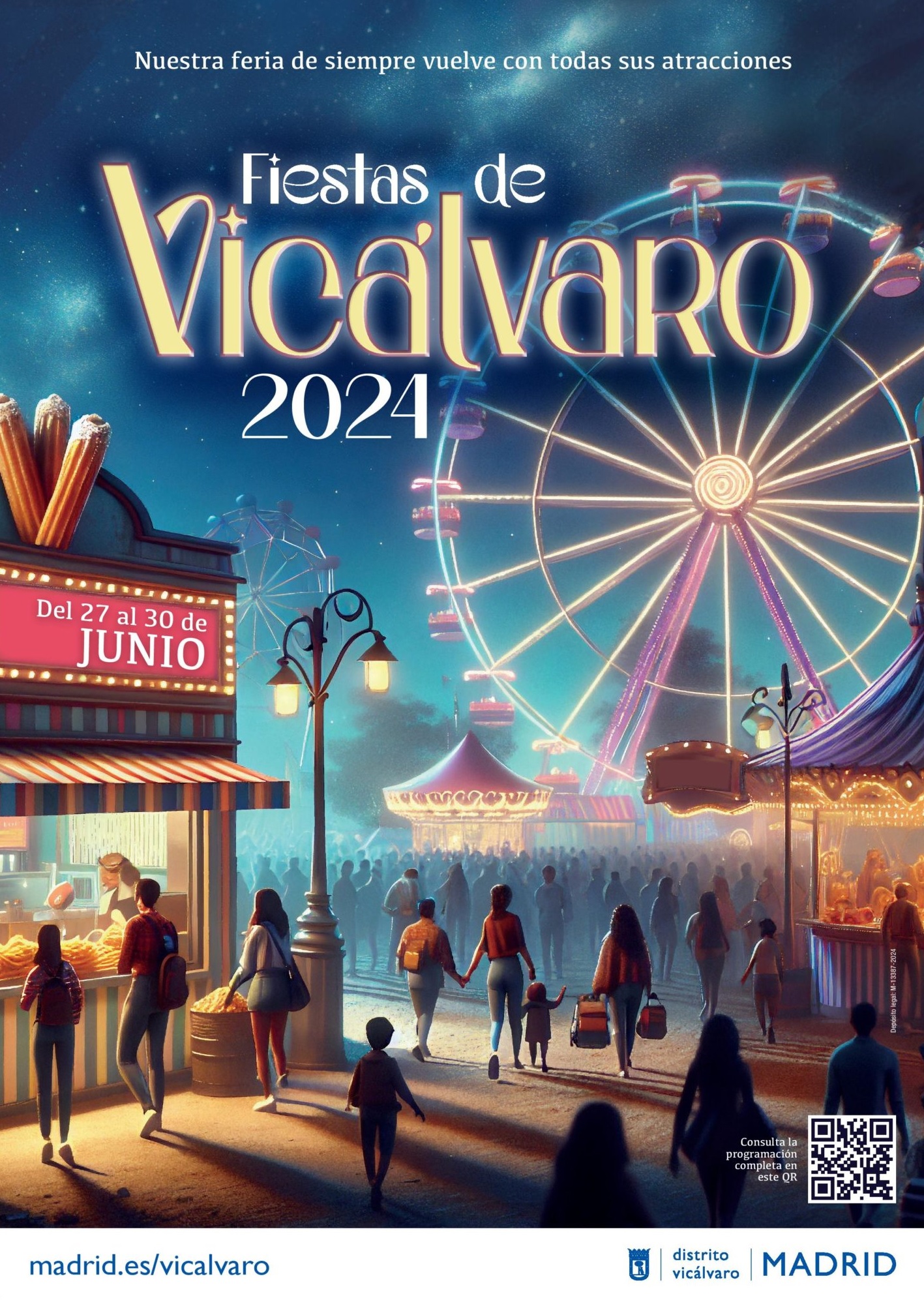 The popular festivities of Vicálvaro recover the fair attractions and reach El Cañaveral - Journal of the City Council of Madrid