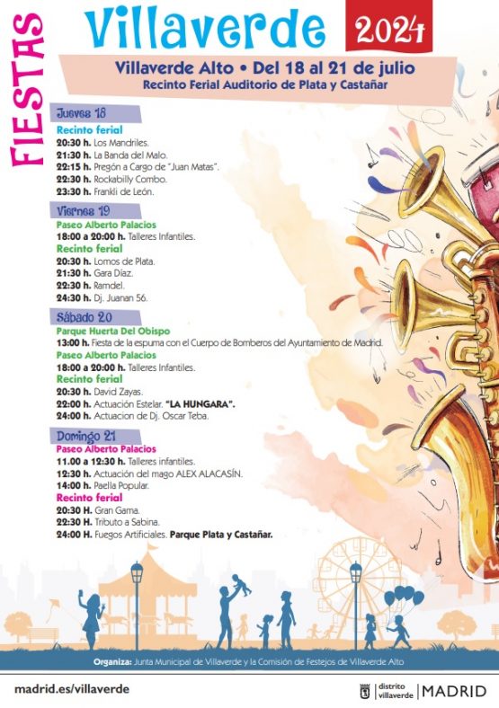 Cartel de las fiestas de Villaverde Alto