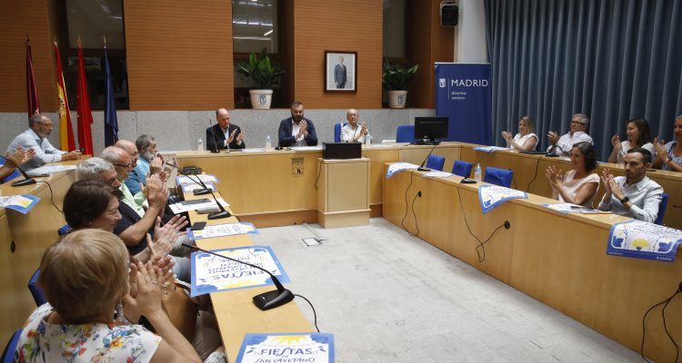 Momento de presentación de las fiestas del distrito de Centro 2024