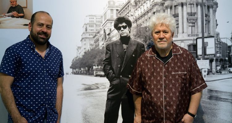 Pedro Almodóvar y Pedro Sánchez Castrejón, comisario de la exposición