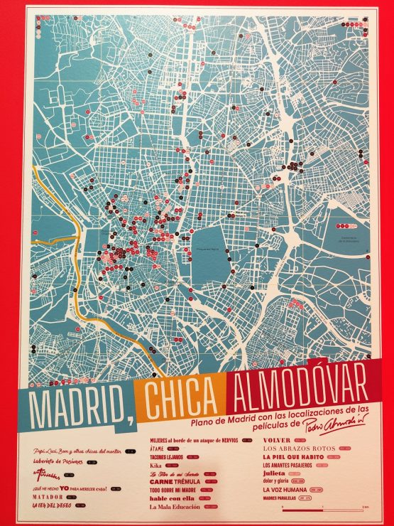 Map of Almodovar's Madrid 