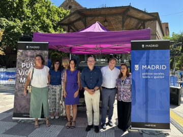 Presentación de los puntos violetas del Ayuntamiento de Madrid del distrito de Chamberí