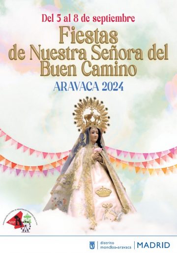 Cartel de las fiestas de Nuestra Señora del Buen Camino - Aravaca 2024