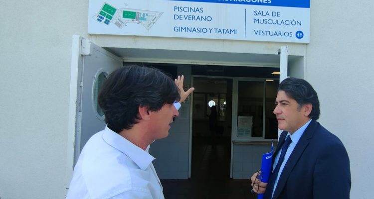 El concejal, en uno de los accesos del CDM