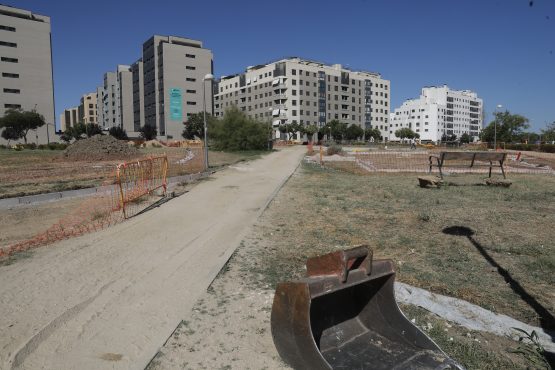 Una de las zonas a regenerar, en el barrio de Butarque