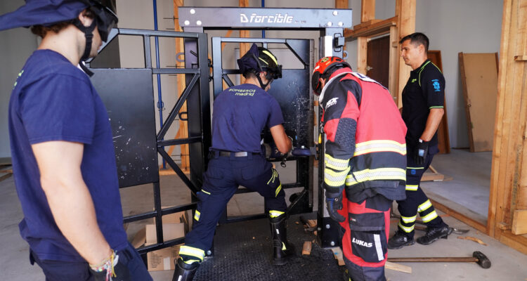 Congreso sobre accesos forzados celebrado en la Escuela de Bomberos de Madrid