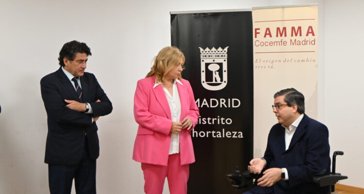 Inma Sanz y David Pérez en su visita de hoy