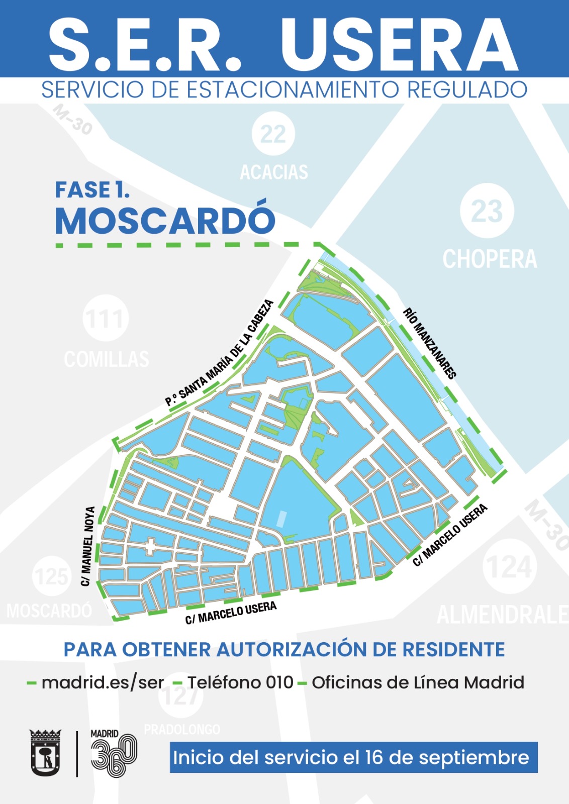 Plano de la zona en la que se ha aplicado el SER