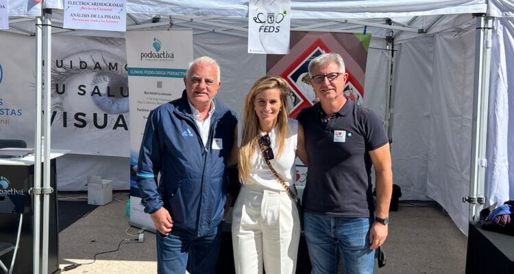 Sonia Cea en su visita durante el Día del Deporte