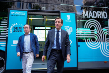 José Luis Martínez-Almeida y Borja Carabante durante la presentación de la SEM 2024.