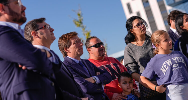 Almeida, González y González Pereira en su visita de hoy
