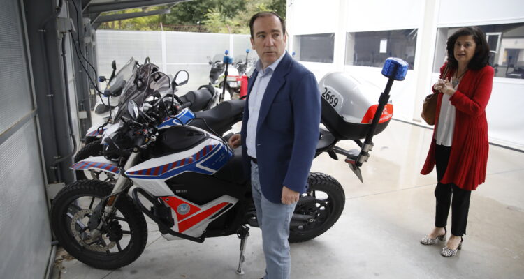 Carabante en la sede de la Unidad Centro de Agentes de Movilidad