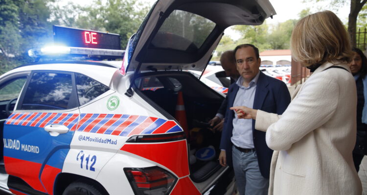 Carabante en la sede de la Unidad Centro de Agentes de Movilidad