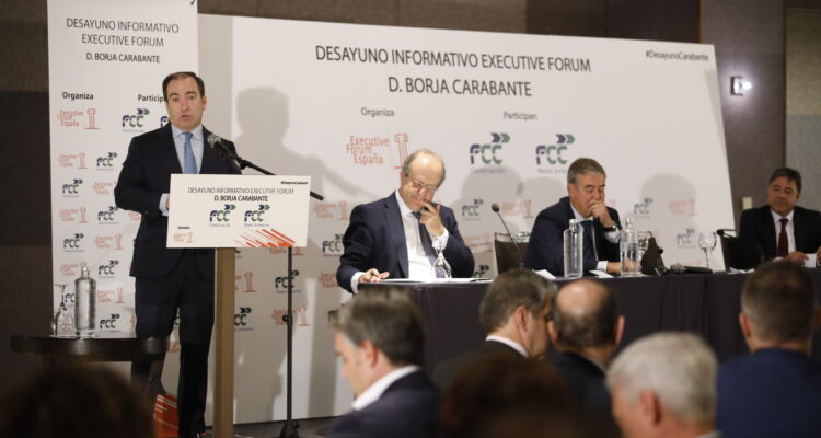 Carabante en el desayuno informativo de Executive Forum España