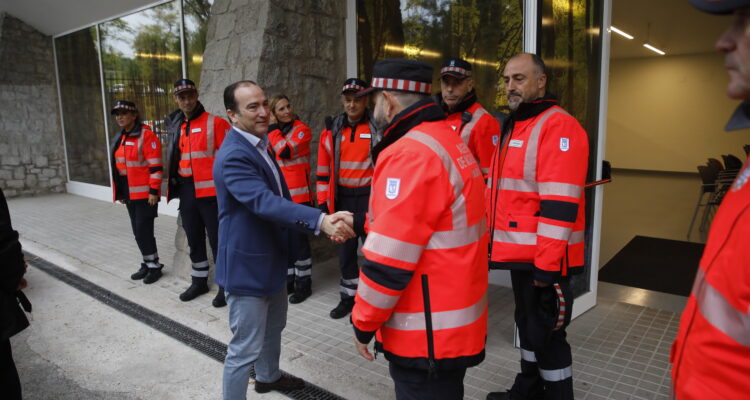 Carabante en la sede de la Unidad Centro de Agentes de Movilidad