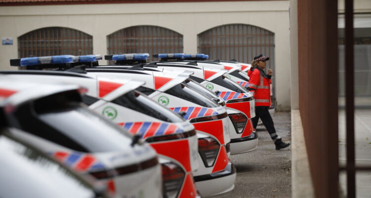 Carabante en la sede de la Unidad Centro de Agentes de Movilidad