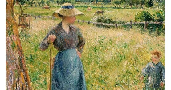 'La forrajera' de Pissarro, una de las obras que puede verse en la muestra