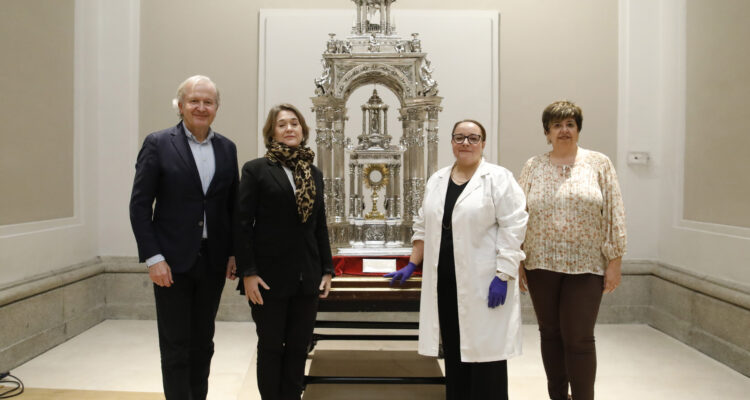 Rivera de la Cruz en la visita de hoy al Museo de Historia de Madrid