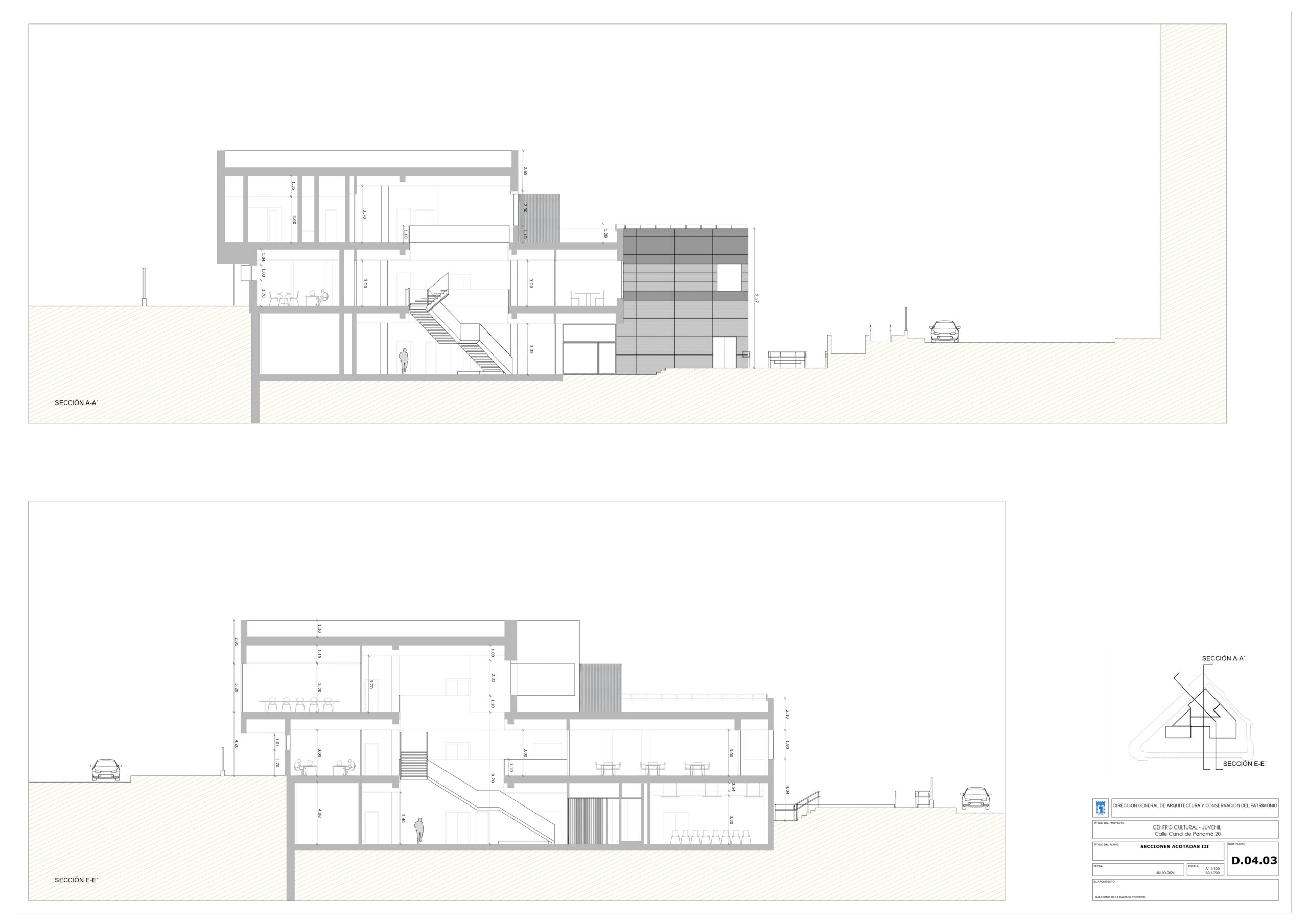 Infografía del nuevo centro cultural y juvenil de la calle del Canal de Panamá