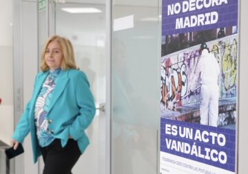 La vicealcaldesa de Madrid y delegada de Seguridad y Emergencias, Inma Sanz, durante su visita de hoy a SEPROPUR