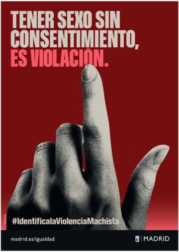 Imágenes de la campaña institucional del Ayuntamiento de Madrid con motivo del Día Internacional de la Eliminación de la Violencia contra la Mujer, que se celebra el 25 de noviembre.