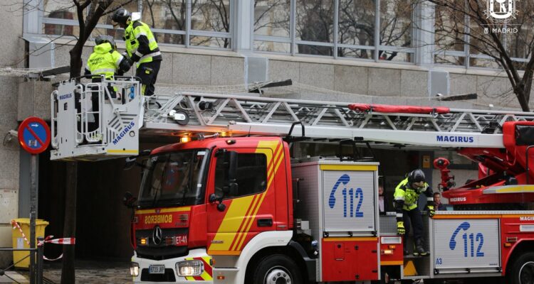 Intervención de bomberos