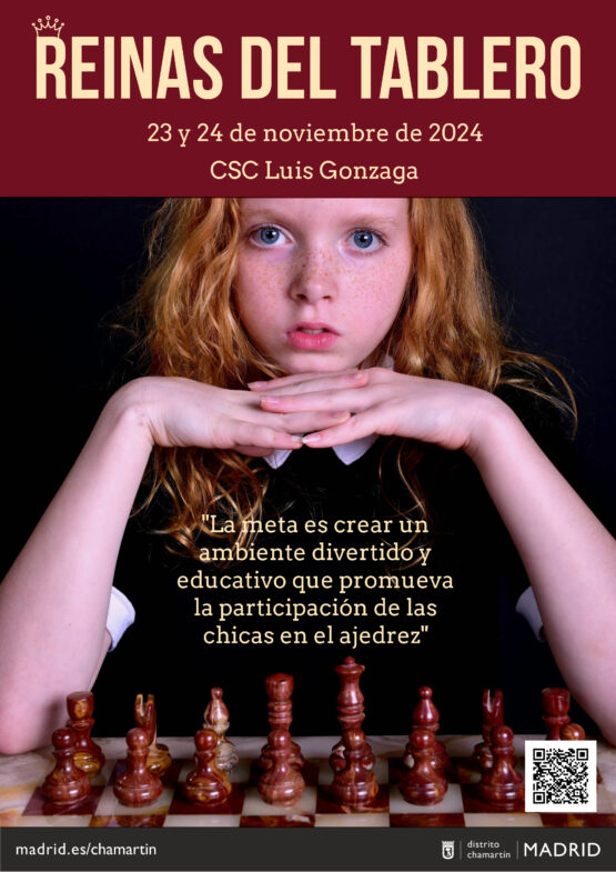 Cartel del evento Reinas del Tablero en Chamartín