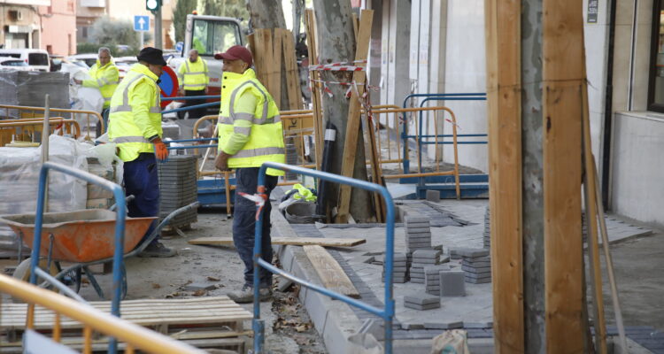 Visita de hoy a la remodelación de la calle Jerónima Llorente