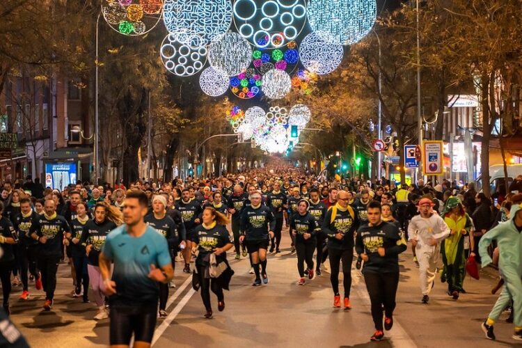Imagen de archivo de la San Silvestre, que recorre las calles de diferentes distritos de Madrid