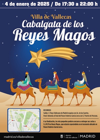 Cartel de la Cabalgata de Villa de Vallecas