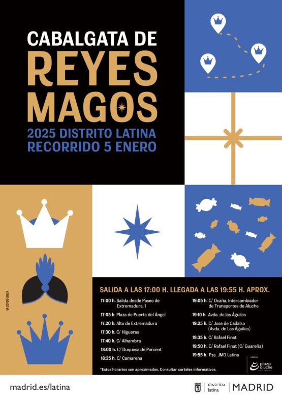 Cartel de la Cabalgata de Reyes de Latina